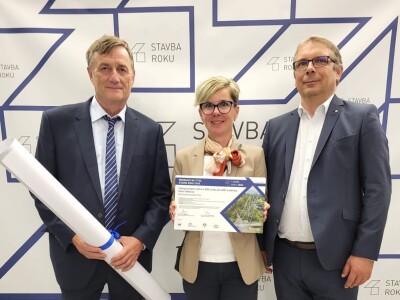 NOMINACI NA TITUL STAVBA ROKU2023 ZÍSKALA STAVBA „CYKLOPROPOJENÍ CENTRA S DOV, LÁVKA PRO PĚŠÍ A CYKLISTY, DOLNÍ VÍTKOVICE“