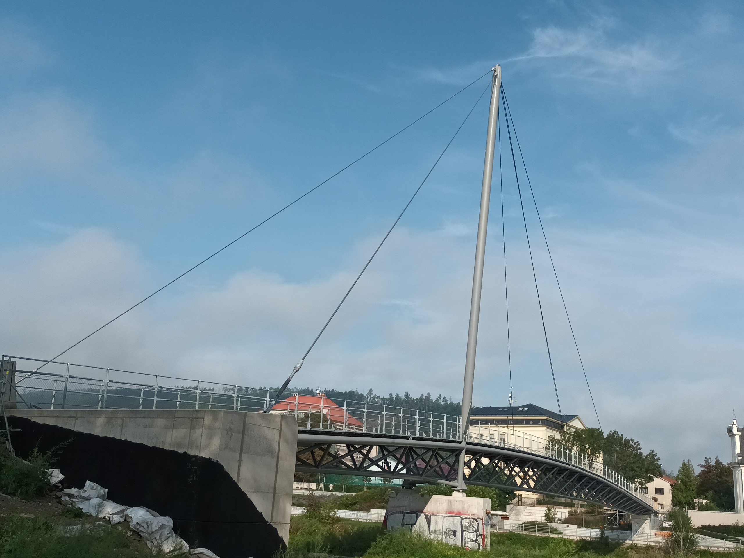 FOOTBRIDGE IN THE TOWN RADOTÍN