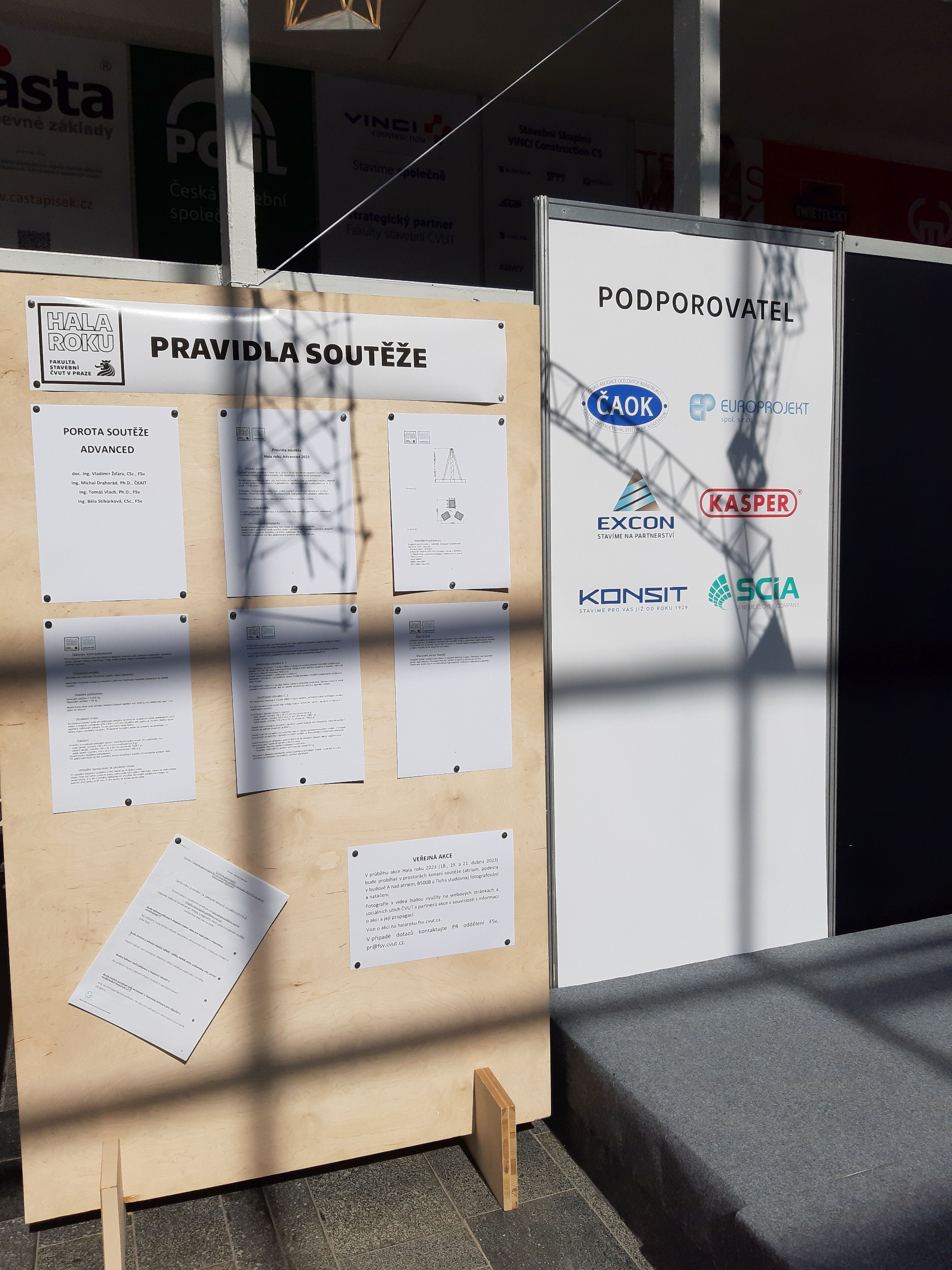Jedním z podporovatelů studentské soutěže Hala roku 2023 byla i společnost EXCON