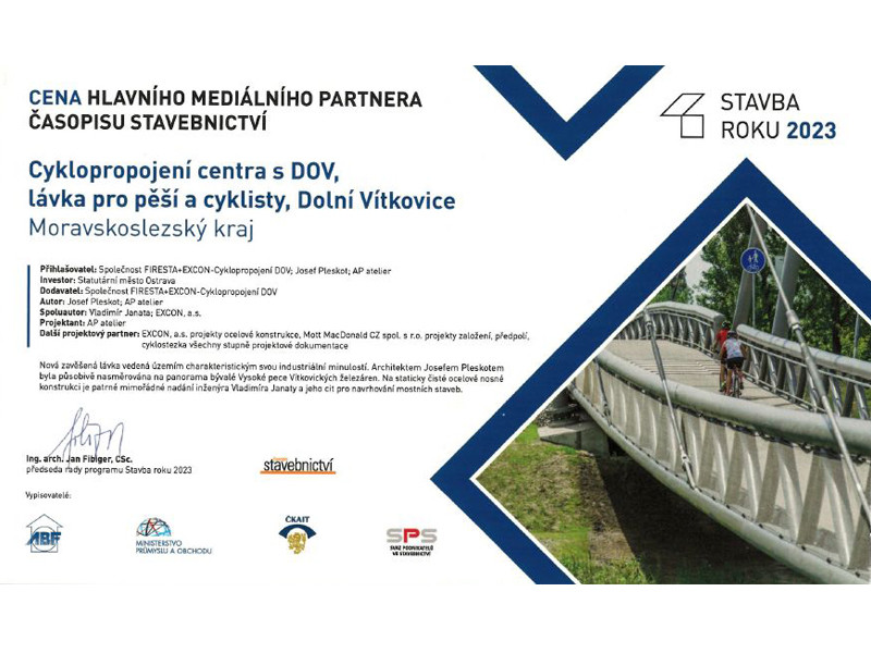 Proběhlo předání prestižních cen STAVBA ROKU 2023