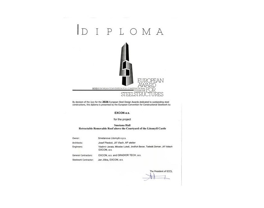 Naše účast na mezinárodní konferenci European Convention for Constructional Steelwork v Krakově