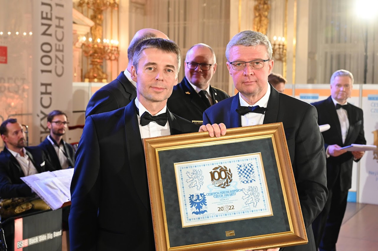 EXCON patří mezi Českých 100 nejlepších 2022 v kategorii Stavebnictví a doprava