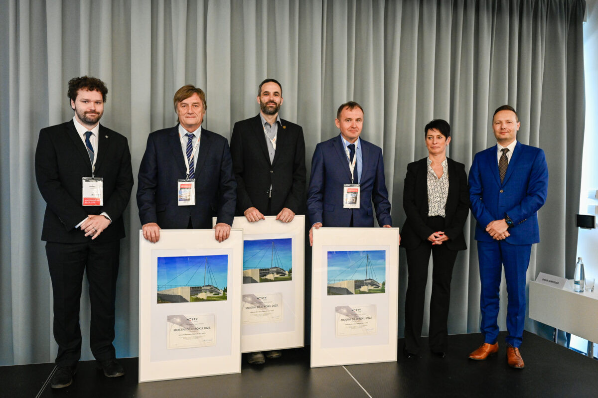 Lávka v Radotíně získala ocenění " Mostní dílo roku 2022"