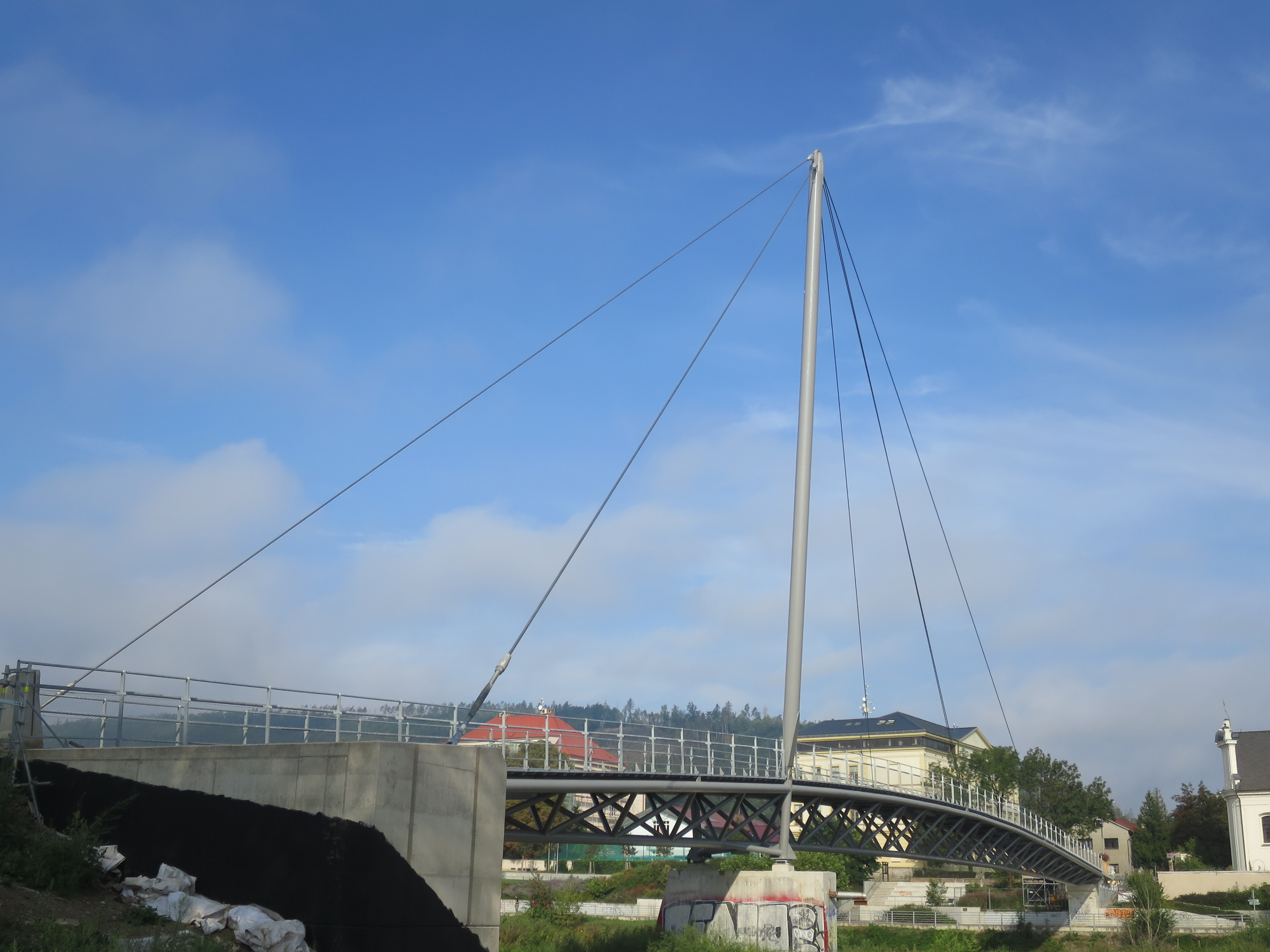 FOOTBRIDGE IN THE TOWN RADOTÍN