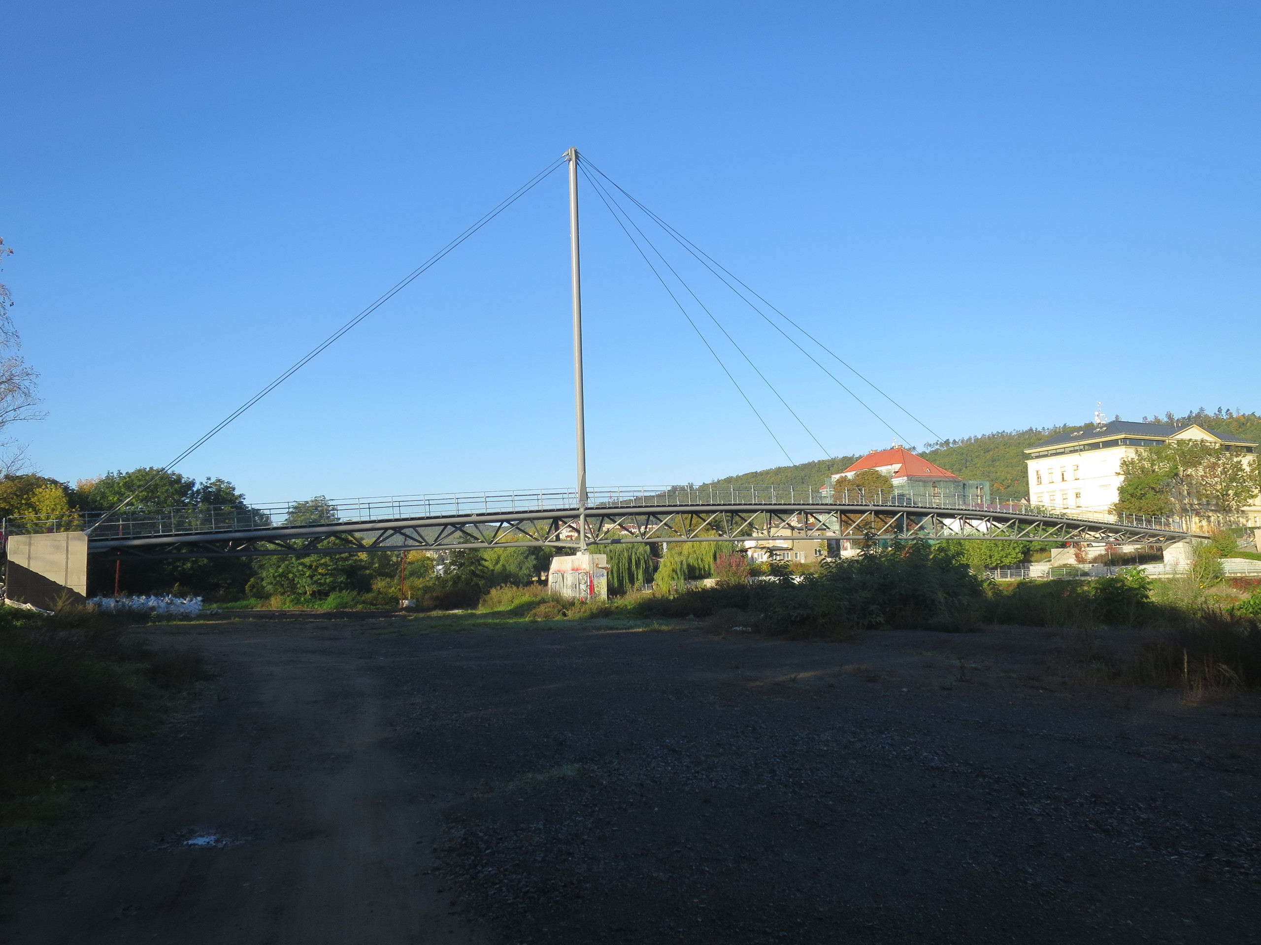 FOOTBRIDGE IN THE TOWN RADOTÍN