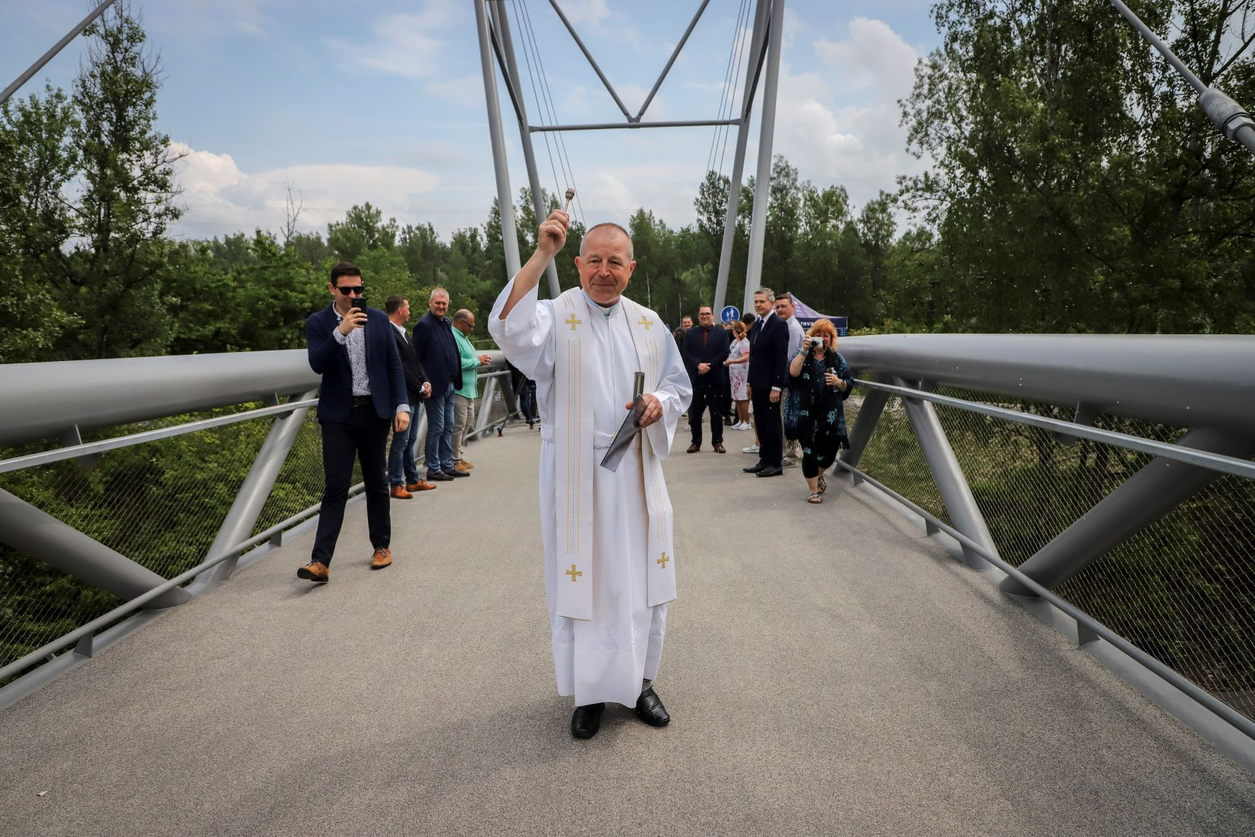 Slavnostní otevření lávky spojující centrum Ostravy s Dolní oblastí Vítkovic