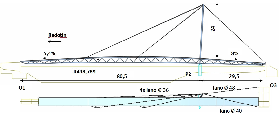 O asymetrické zavěšené lávce pro pěší a cyklisty v Radotíně se psalo v časopisu Stavebnictví 5/2023