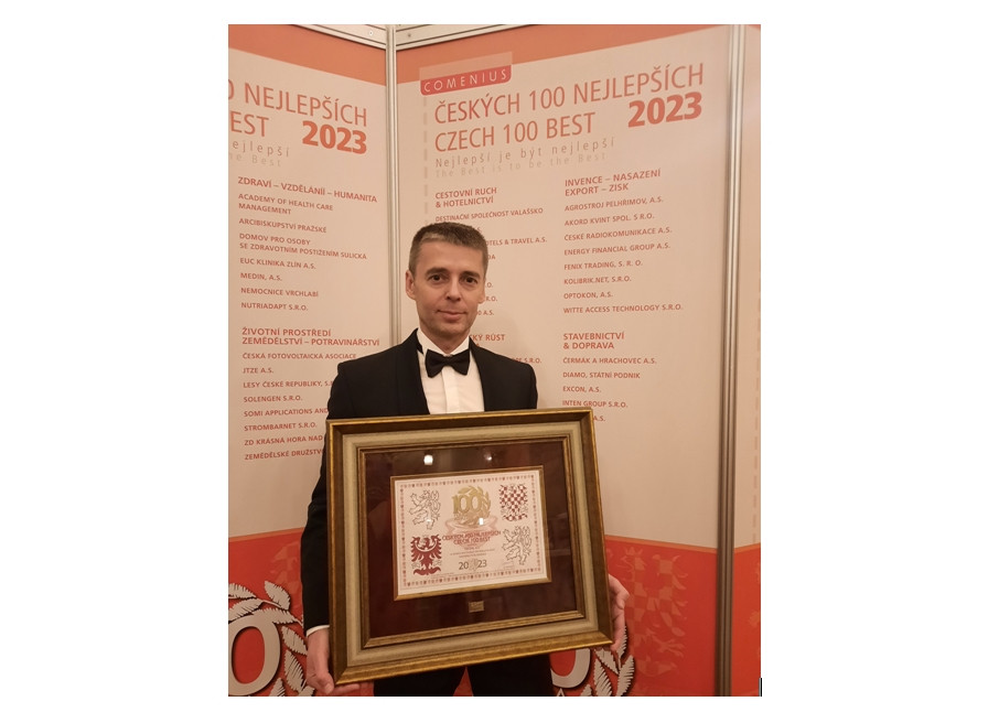 EXCON patří mezi Českých 100 nejlepších 2023 v kategorii Stavebnictví a doprava