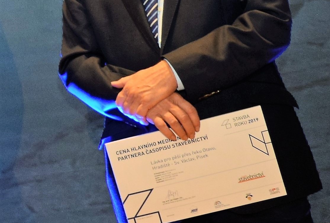 Lávka pro pěší získala ocenění v rámci soutěže Stavba roku 2019