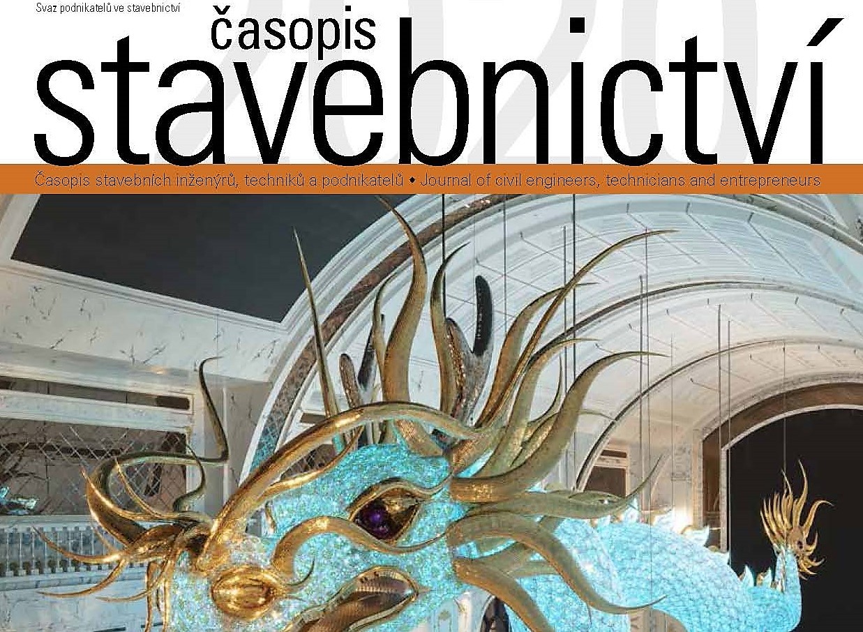 Draci na titulní stránce časopisu Stavebnictví