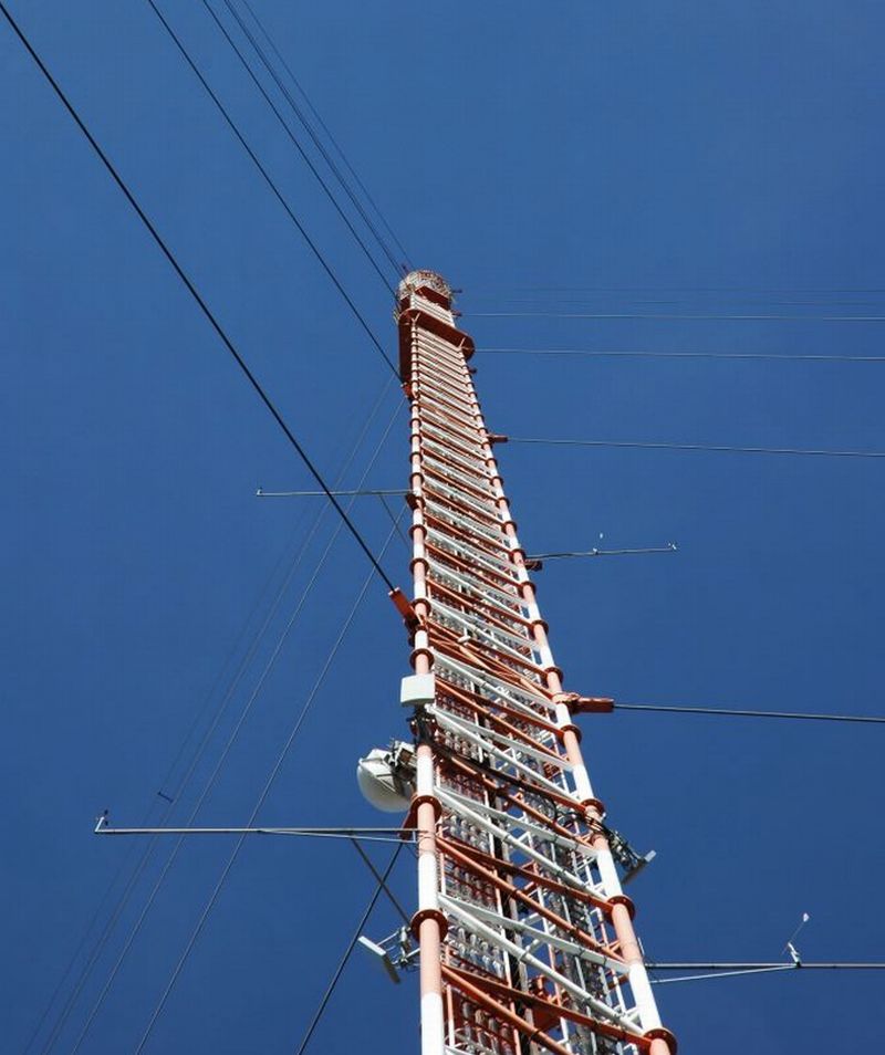 Replacement of steel guy ropes of the mast Krašov