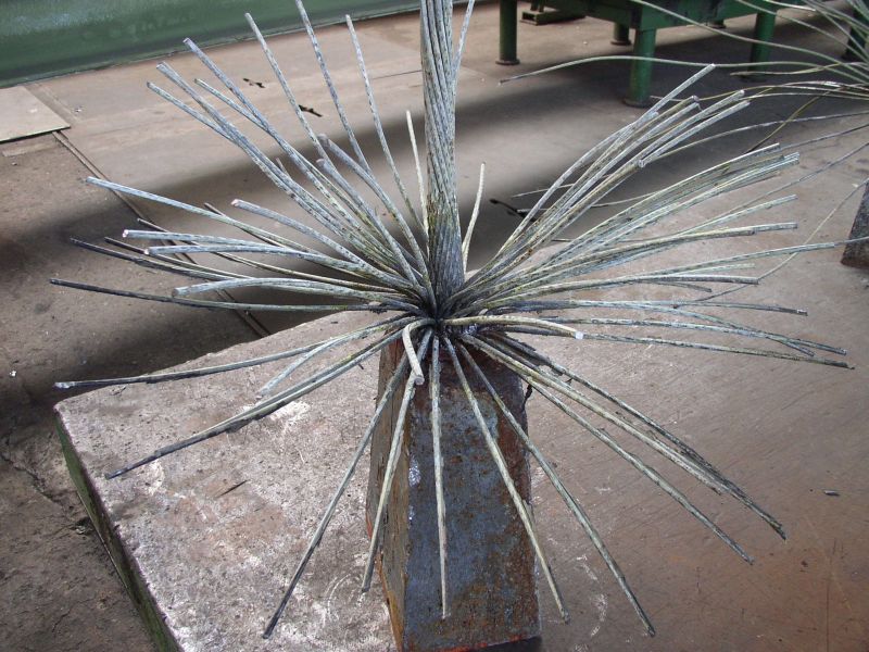 Replacement of steel guy ropes of the mast Krašov