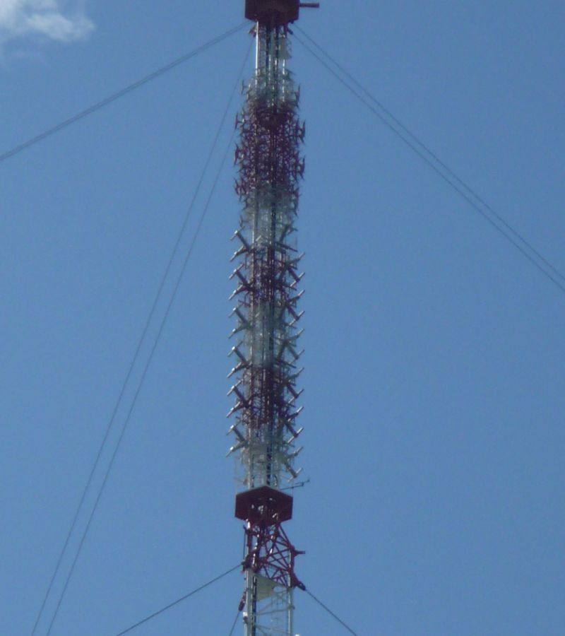Replacement of steel guy ropes of the mast Krašov