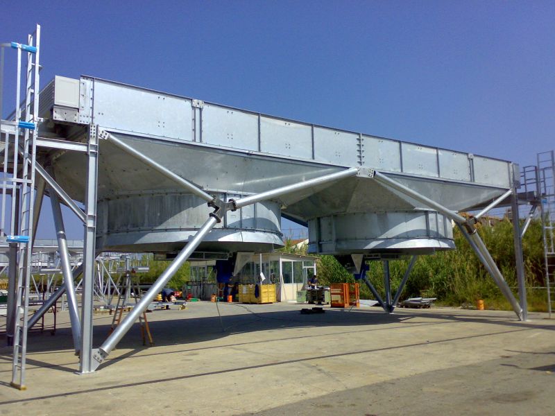 ZKP at KS01 Velké Kapušany - erection of the gas cooler
