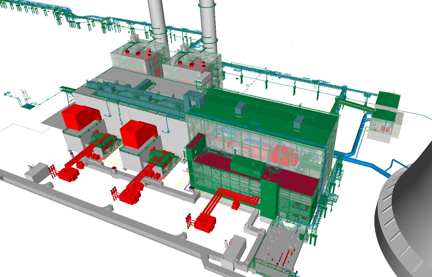 Steel Structures for Machine Halls of New Combined Cycle Source at Počerady Power Plant