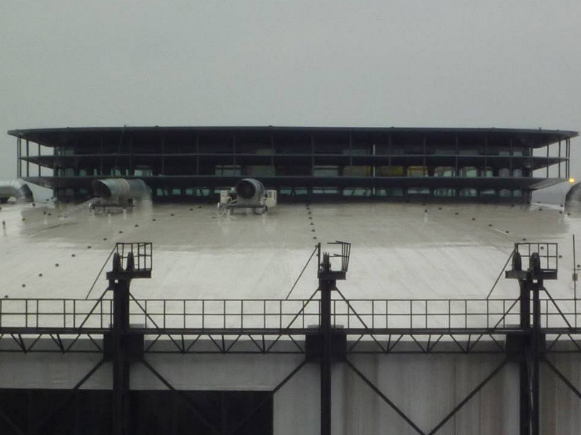 Reconversion of the steel structure of the „Gas holder“ in Vítkovice in multi-purpose hall