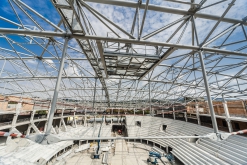 Werk Aréna Třinec, ocelová konstrukce a zastřešení