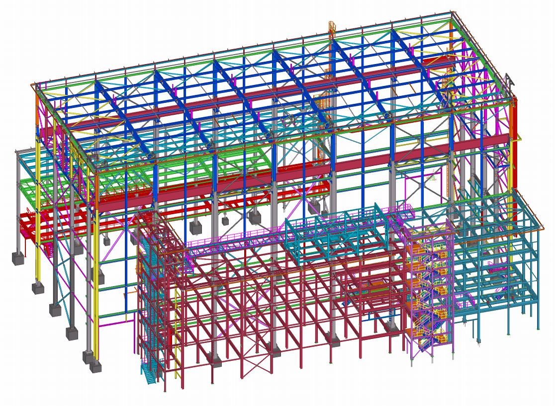 Power Plant Počerady, steel structures of engine new CCGT