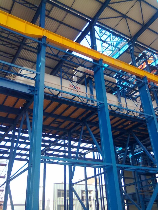 Power Plant Počerady, steel structures of engine new CCGT