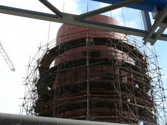 Retrofit existing desulphurisation in power plant Opatovice