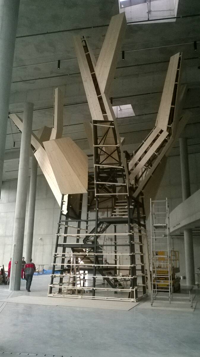 STC Ostrava steel structure exhibition buildings "Tree and Space"