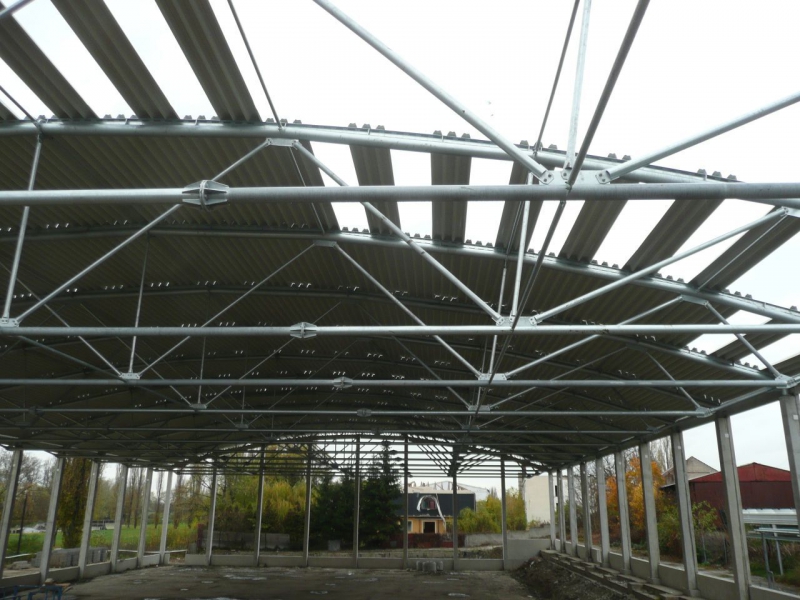 Roofing of the ice-hockey stadium in Poděbrady