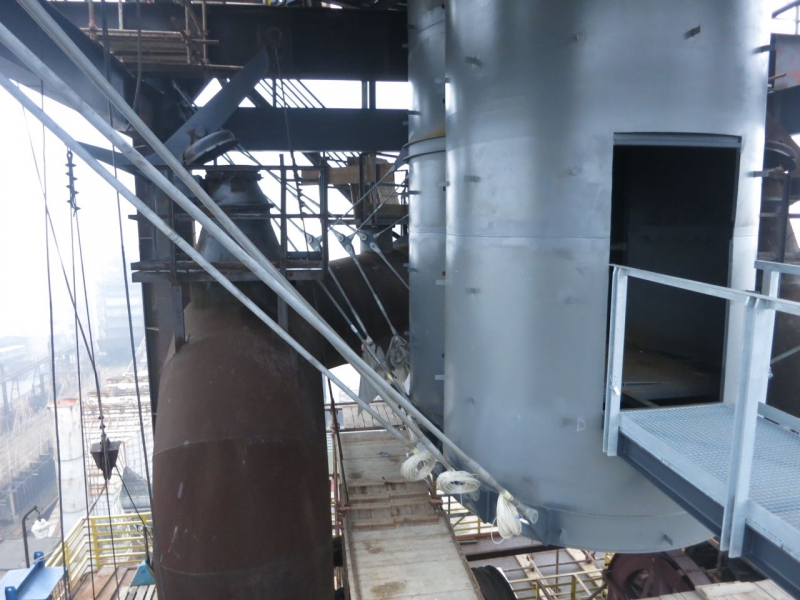 Reactivation of Blast Furnace No. 1 in Lower Vítkovice - Penthouse at blast furnace no. 1 - Bolt Tower