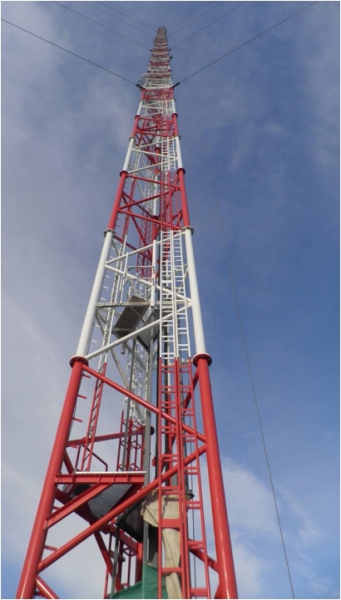 Guyed mast Křešín 250 m