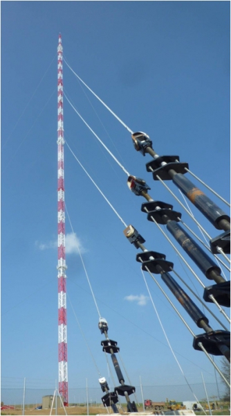 Guyed mast Křešín 250 m